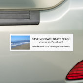McGrathのSBのバンパーステッカー3を救って下さい バンパーステッカー (車上)
