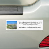 McGrathのSBのバンパーステッカー5を救って下さい バンパーステッカー (車上)