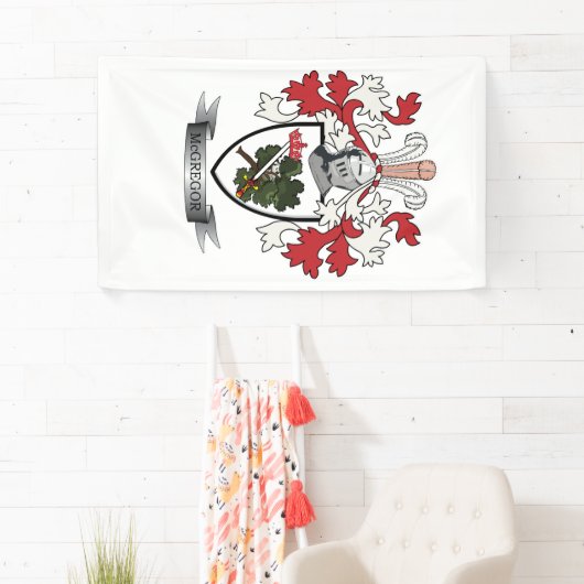 McGregorの家紋の紋章付き外衣 横断幕 (インサイチュ)
