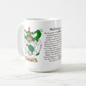 McGregorは、起源、意味およびCre示します コーヒーマグカップ (正面左)