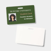 McIntire大学の学生ID バッジ (Front & Back)