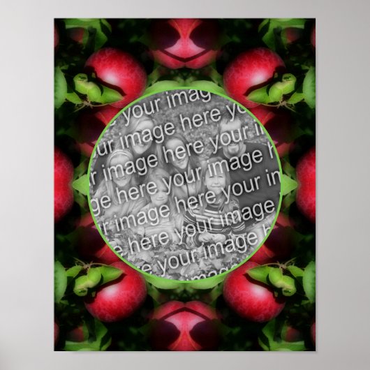 McIntosh Apple自然フレーム独自の写真を作成 ポスター (正面)
