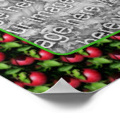 McIntosh Apple自然フレーム独自の写真を作成 ポスター (角)