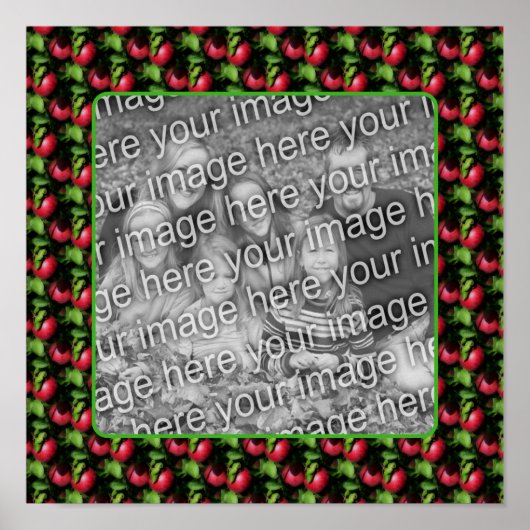 McIntosh Apple自然フレーム独自の写真を作成 ポスター (正面)