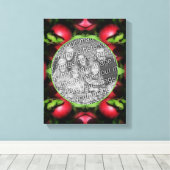 McIntosh Apple Frame自分の写真を作成 キャンバスプリント (インサイチュ (ウッドフロア))