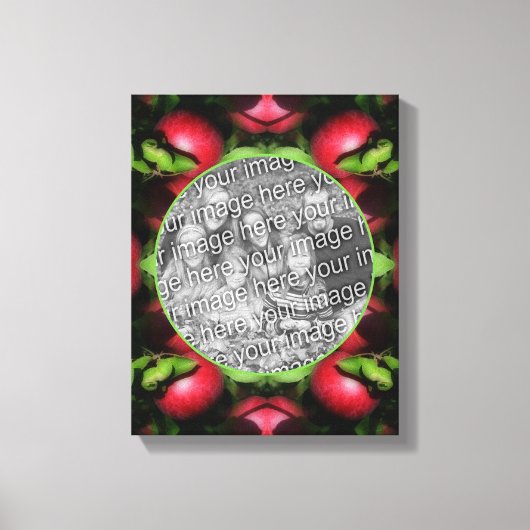 McIntosh Apple Frame自分の写真を作成 キャンバスプリント (正面)