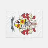 McIntyreの家紋の紋章付き外衣 フリースブランケット (正面(横))