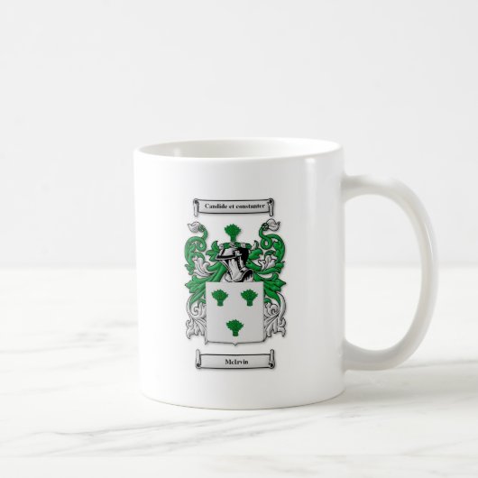 McIrvinの紋章付き外衣 コーヒーマグカップ (右)