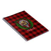 McIver Scottish Clan Tartan & Crest ノートブック (右側)