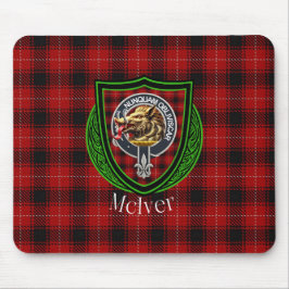 McIver Scottish Clan Tartan & Crest マウスパッド