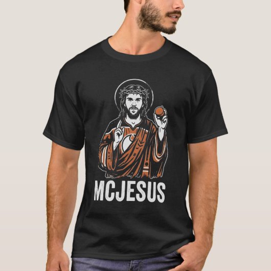 McJesus Connor McDavid Edmonton Hockey Tシャツ (正面)