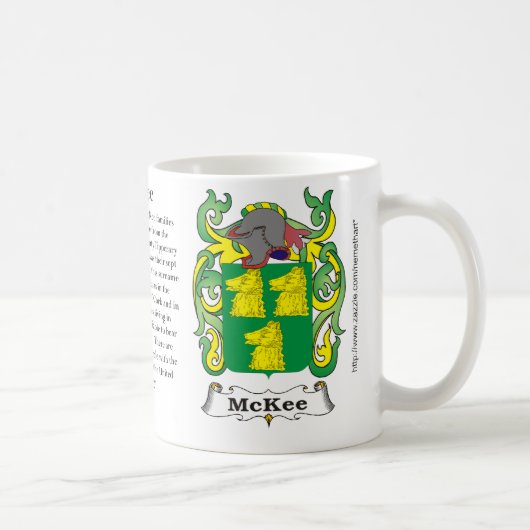 McKee、起源、意味および頂上 コーヒーマグカップ (右)