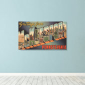 McKeesport,ペンシルバニア州 – ラージレターシーン キャンバスプリント (インサイチュ (ウッドフロア))