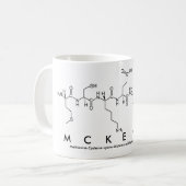 Mckennaペプチド名mag コーヒーマグカップ (正面左)