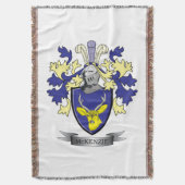 McKenzieの家紋の紋章付き外衣 スローブランケット (正面縦)