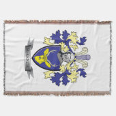 McKenzieの家紋の紋章付き外衣 スローブランケット (正面)