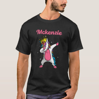 MCKENZIEギフト名パーソナライズされた誕生日Dabbing U Tシャツ