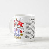 McKeown、起源、意味および頂上 コーヒーマグカップ (正面左)