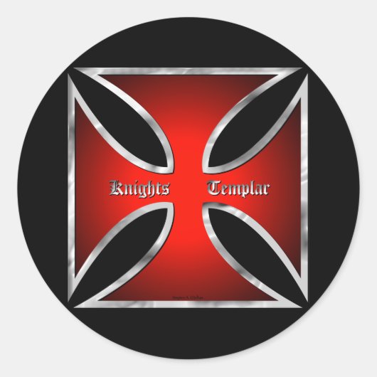 McKimTemplarPatteeステッカー ラウンドシール (正面)