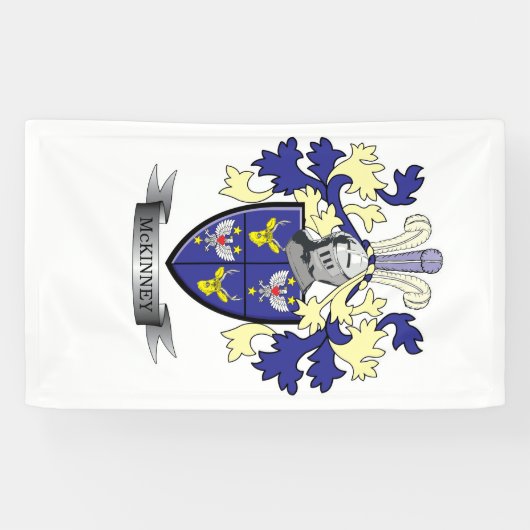 McKinneyの家紋の紋章付き外衣 横断幕 (横)