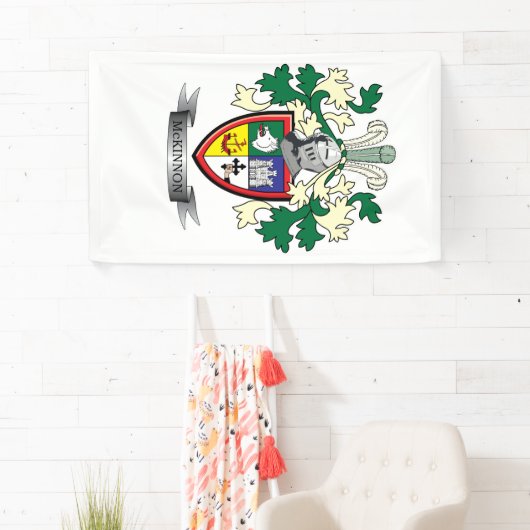McKinnonの家紋の紋章付き外衣 横断幕 (インサイチュ)