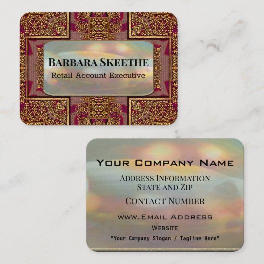 McKintzの美しくユニークなプロフェッショナル 名刺 (正面/裏面)