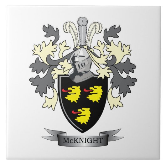 McKnightの家紋の紋章付き外衣 タイル (正面)
