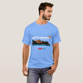 Mcl f mclaren f team lando norris f retro retro tシャツ (正面フル)