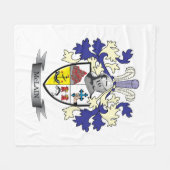 McLainの家紋の紋章付き外衣 フリースブランケット (正面(横))