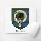 McLarenの一族はバッジのタータンチェックの頂点に達します マウスパッド (マウス)