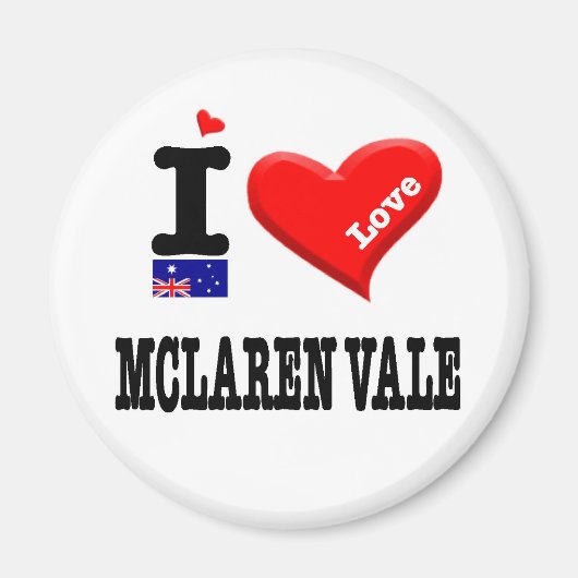 MCLAREN VALE - I Love マグネット (正面)