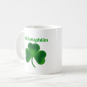 McLaughlinのシャムロック コーヒーマグカップ (正面左)