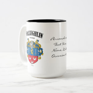 McLaughlin家紋、翻訳と意味 ツートーンマグカップ