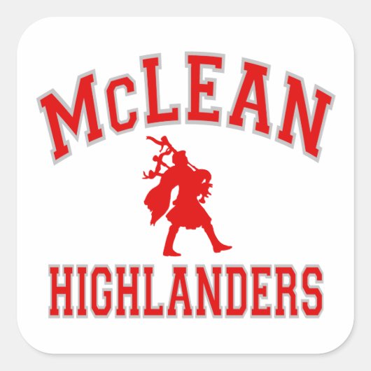 McLeanの高地居住者 スクエアシール (正面)