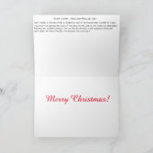 McLean/McLain's Duart Castle Holly Berryクリスマス カード (内部)