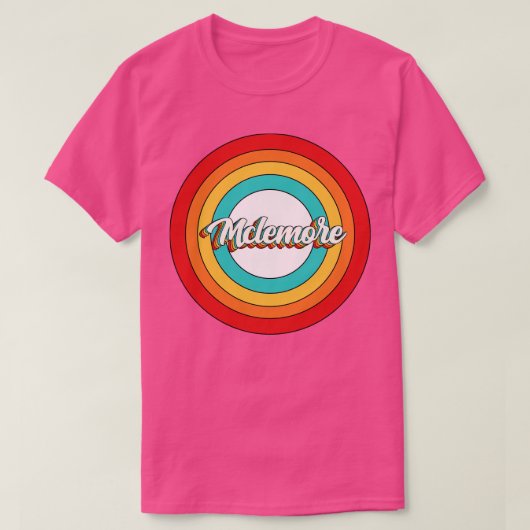 MclemoreネームシャツヴィンテージMclemore円 Tシャツ (デザイン正面)