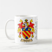 "McLendon"の"McLendon家紋""McLendonのコート コーヒーマグカップ (左)