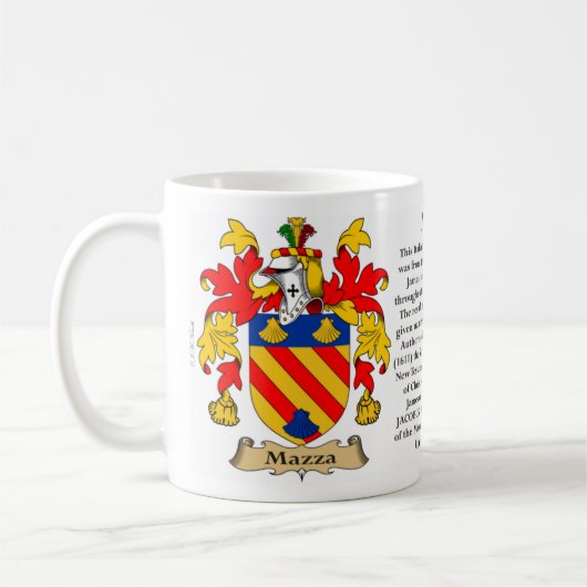 "McLendon"の"McLendon家紋""McLendonのコート コーヒーマグカップ (左)