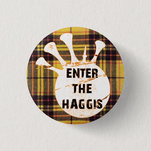 MCLEODのタータンチェックボタン 缶バッジ (正面)