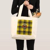 McLeod Tartan, Badge, and Motto Tote ラージトートバッグ (正面(商品))