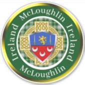 McLoughlin Shield & Celtic Cross Personalized シール (正面)