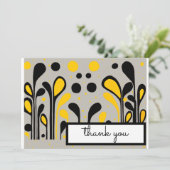 MCMのモダン棒つきキャンデーグ絵画レイ金ゴールドブラック サンキューカード (スタンド正面)