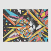 MCMの猫デコパージュのポルトライ 薄葉紙 (正面)