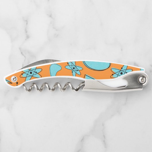 MCMアトミック形状ターコイズオンオレンジ ソムリエナイフ (裏面)