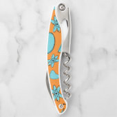 MCMアトミック形状ターコイズオンオレンジ ソムリエナイフ (裏面)