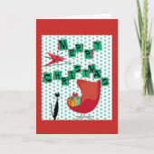 MCMアトミック時代1950年代の膨張クリスマスカード シーズンカード (正面)