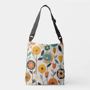MCMアートポップ・アートのの花カラフル咲き クロスボディバッグ