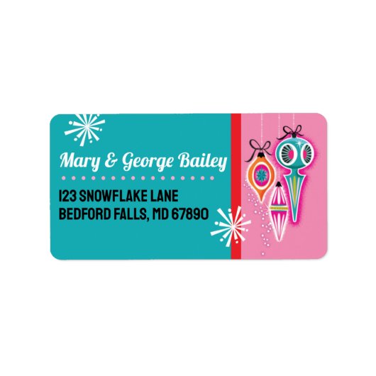 MCMオーナメントクリスマスカード住所 シール2 ラベル (正面)