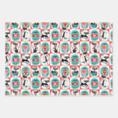 MCMキャッツクリスマスギフトラッピング紙 ラッピングペーパーシート (正面)