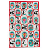 MCMキャッツクリスマス抱き枕 ミディアムペーパーバッグ (正面)